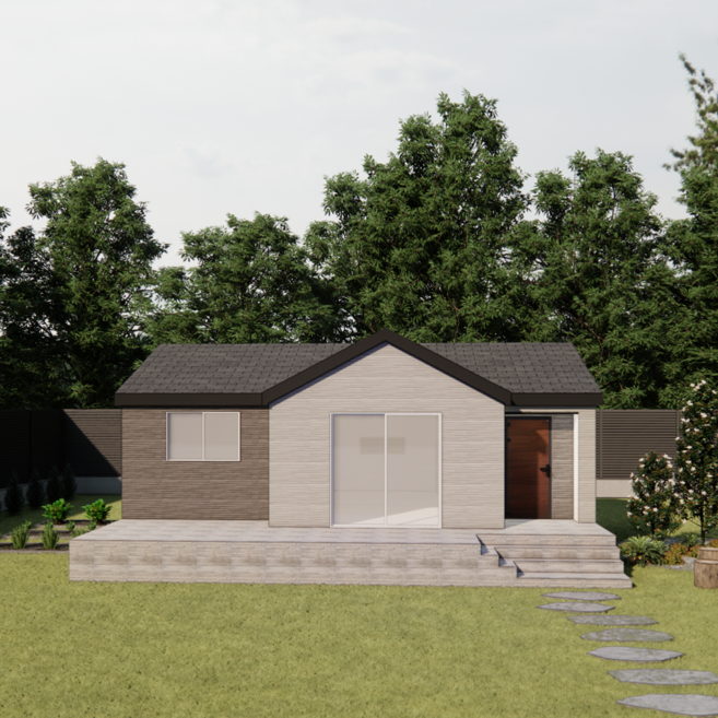 [타이니홈] 서가 (20평) 복층 모듈러 목조 조립식 단독 전원 고단열 프리패브하우스, free