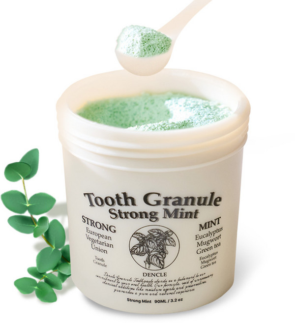 덴클 치약 입냄새 구취제거 무불소 비건 가루치약 스트롱 1개, 90ml