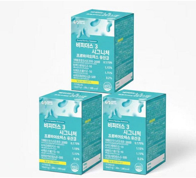 비피더스유산균 3 비피도핏 프로바이오틱스 모유 유래 유산균 17 락토바실러스 가세리 식약청 인증, 60g, 3개