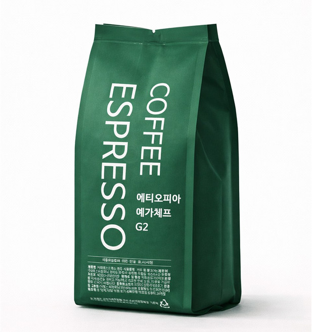 커피에스프레소 에디오피아 예가체프 G2 스폐셜티 원두커피, 250g, 1개, 홀빈(분쇄안함)