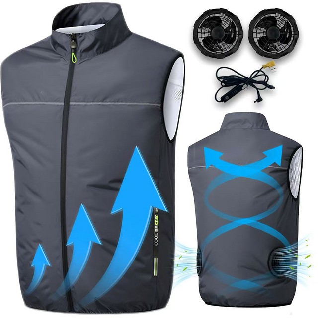 쿨링조끼 선풍기 내장 20000mAh 아이스조끼 남녀공용 낚시 등산 현장작업