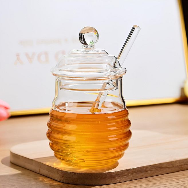 비하이브 허니팟 꿀단지 허니디퍼세트, 유리세트, 1개, 300ml