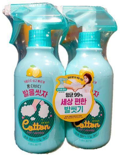 온더바디 발을씻자 코튼풋샴푸 510ml x 2입, 1개, 1개입