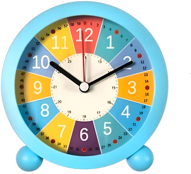 셀리빙 교육용 탁상시계, 화이브블루