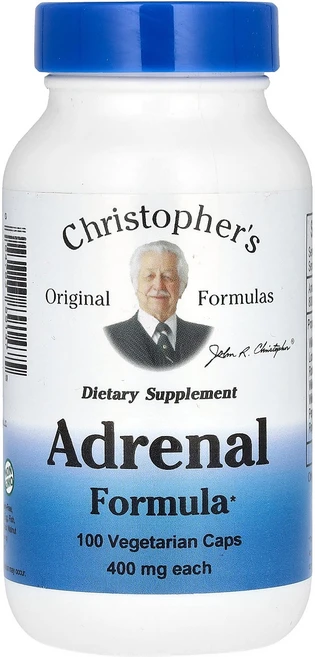 Christopher's Original Formulas Adrenal Formula 100 Vegetarian Caps, Christopher's Original Formula, 1개 - 쿠팡