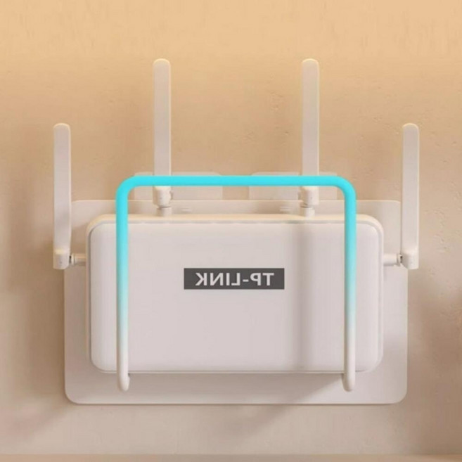 무타공 공유기숨기기 벽걸이브라켓 거치대 벽걸이 티비선정리 게임기, 화이트