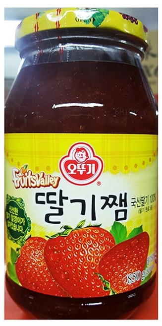 카페 디저트집 딸기잼(오뚜기 850g)X8 대량구매용