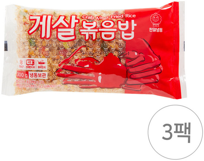 푸드드림 천일 게살볶음밥300g x 3팩, 3개, 300g