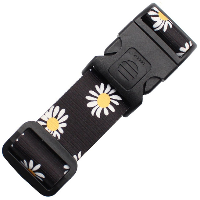 트래블큐브 이중잠금 락버클 패턴 터짐방지 가방 보호벨트