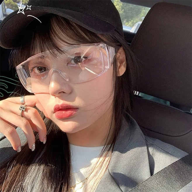 댓츠댓 방수 방풍 투명 고글 보안경, 크리스탈, 1세트