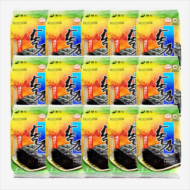 홍도 돌김 도시락김 선물세트 30봉지, 30개