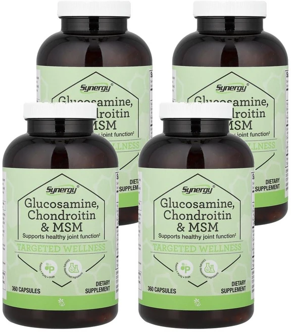 비타코스트 시너지 글루코사민 콘드로이친 & MSM Vitacost Synergy® Glucosamine Chondroitin & MSM 360정, 4개 - 쿠팡