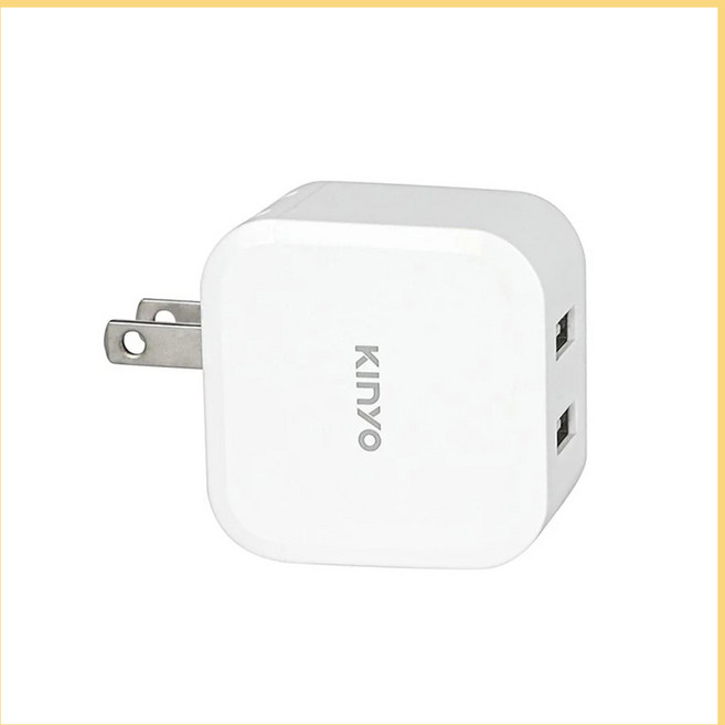 KINYO 雙孔USB充電器 CUH-216 國際電壓, 1個