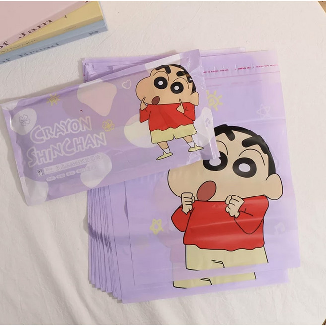 짱구 접착 쓰레기봉투 차량용 캠핑용 사무실용, 퍼플짱구, 1개