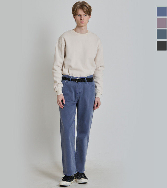 [더블유스탠다드(W STANDARD)] 피그먼트 와이드 팬츠