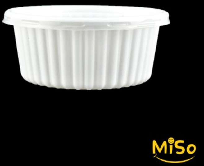 전자레인지 소스 국용기 일회용 밥공기 YI 105파이 소 백색 500세트, 1개