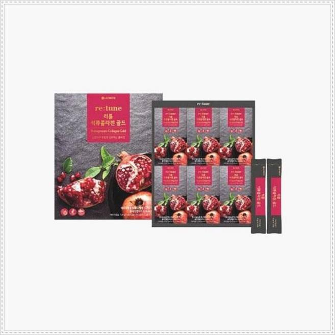 건강즙/LG 48포 석류콜라겐 골드 건강선물세트 리튠 젤리 스마트세일즈, 6박스