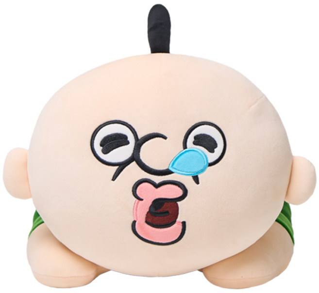 [공식정품] 대형 빵빵이 모찌 라잉 인형 쿠션 60cm / 생일 선물 크리스마스 인테리어 애착 안고자는 인형 응원 졸업, 1개