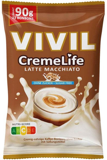 비빌 무설탕 캔디 라떼 마끼아또 90g, 3개