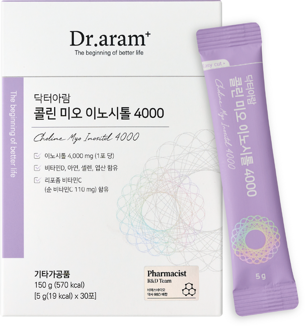 닥터아람 콜린 미오 이노시톨 4000, 1개, 150g