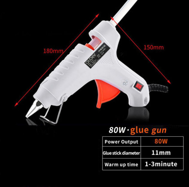 DIY 핫 멜트 글루건 산업용 전기 실리콘 총 스틱 열 수리 도구, 1개