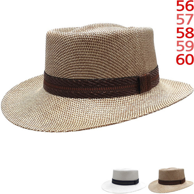 이럭셔리클럽 고급형 보터햇 페도라 중절모 선물용 여름 여행 휴가 자외선차단 골프 신사 남녀 공용 모자-CAP260242