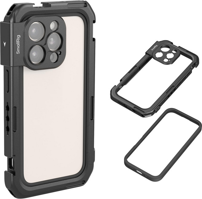 SmallRigiPhone16ProMax용비디오케이지베이직T마운트백플레이트TPU프레임포함5006