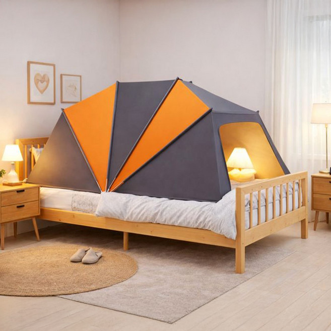 츠츠미 1인용 침대용 수면돔 기숙사 난방텐트