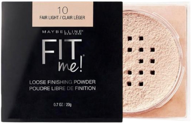 MAYBELLINE 媚比琳 FIT ME空氣絲絨蜜粉，控油持妝，柔焦毛孔，打造自然柔霧妝感, 10自然, 1個