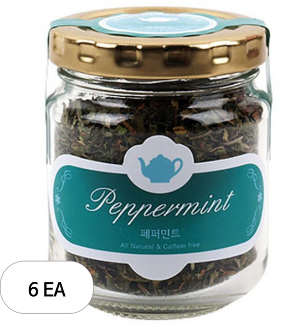 아름드레 유리병 페퍼민트, 15g, 1개입, 6개