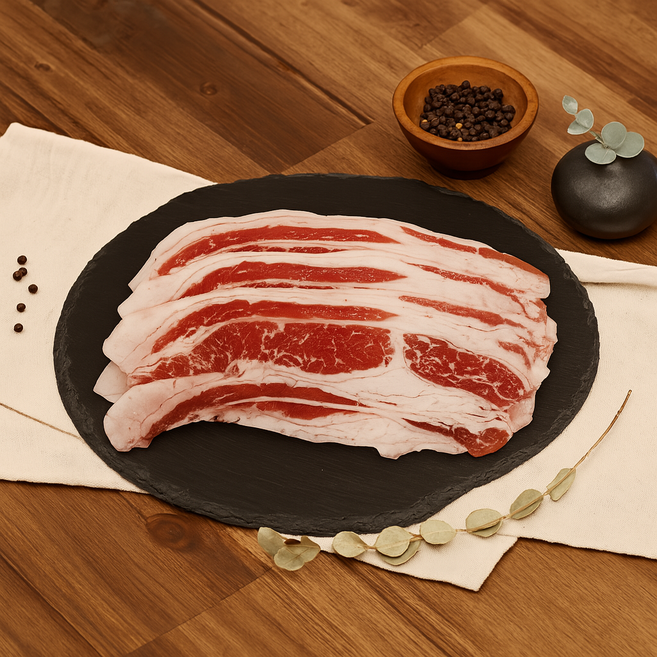 [꿈에그린미트] 미국산 삼겹양지 2mm 구이용 볶음용 (냉동), 300g, 2개