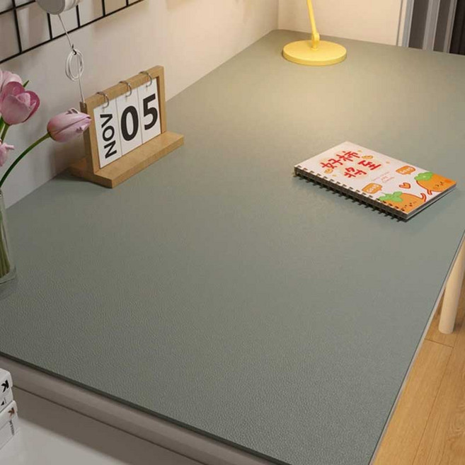 KDNC 깨끗한 미끄럼 방지 단색 책상 매트, 1개, 다크그레이(140*70cm)
