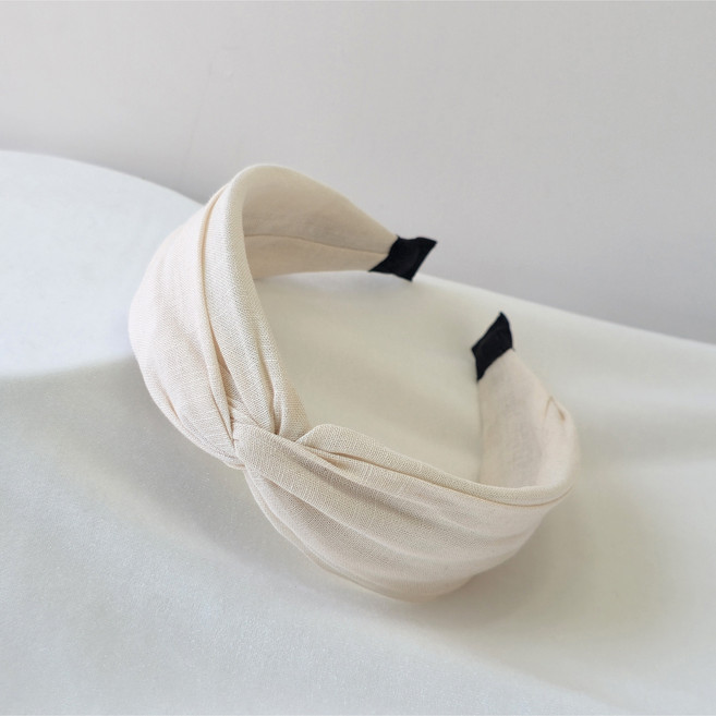 데일리로제(국내제작) 린넨 꼬임 헤어밴드