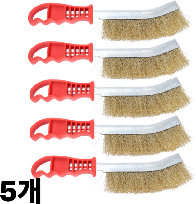 고밀도 쇠솔 철브러쉬 녹제거 다용도, 5개