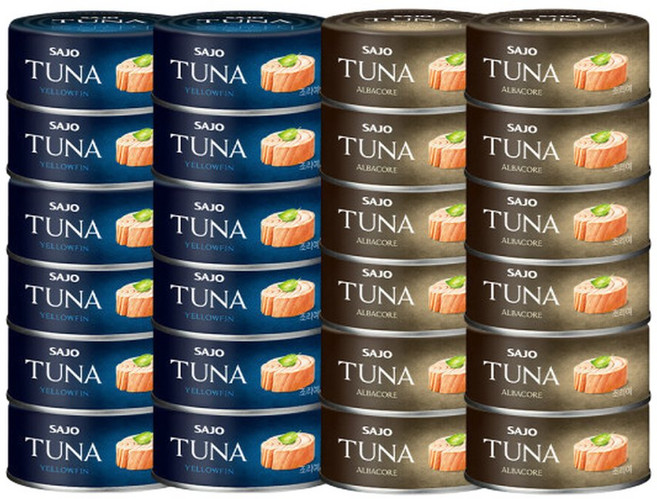 사조 프리미엄참치 황다랑어 100g x 12캔 + 알바코 100g x 12캔, 24개