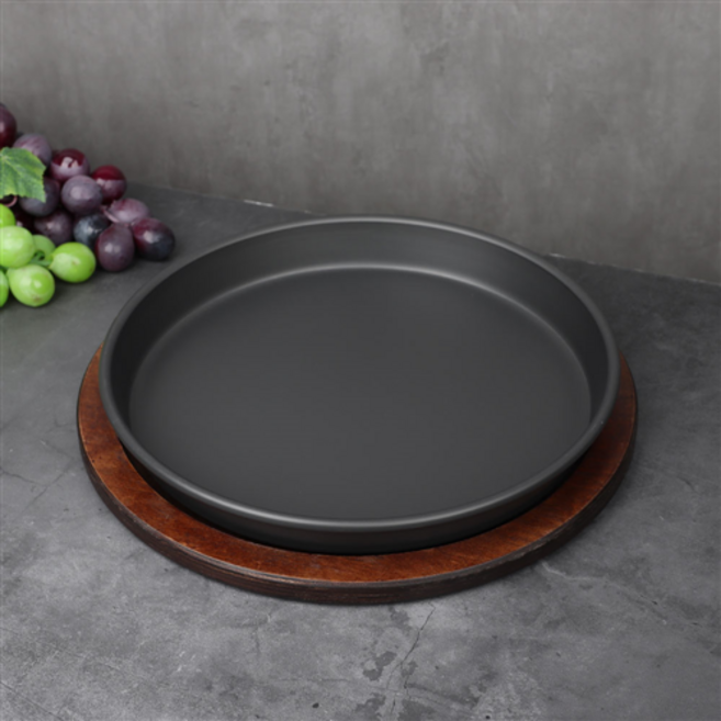 KD 피자팬 피자 목판 세트 오븐팬 빵팬 나무 받침 omg, 피자팬12 피자목판 12.5인치 세트, 1개