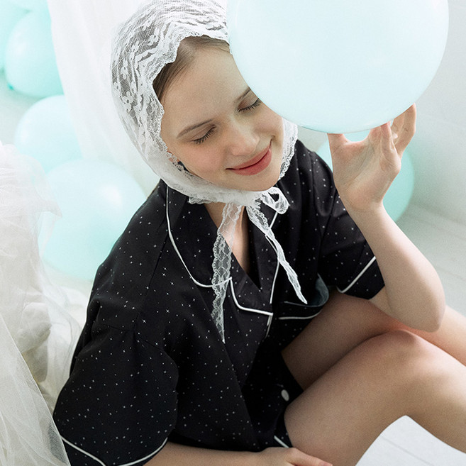 주디앤 나잇트윙클 클린핏 반팔 잠옷 파자마세트