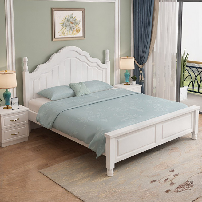 엘티제이 현대 심플 침대 프레임(매트제외) A7, 매트제외-화이트