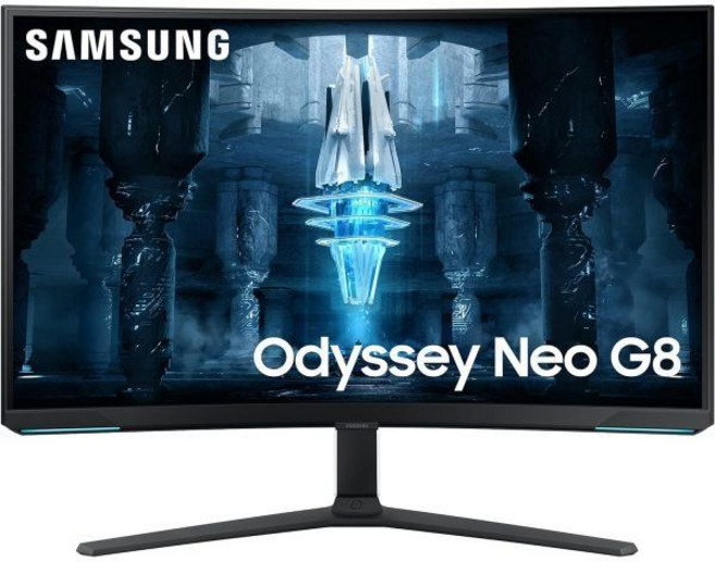 SAMSUNG 32 오디세이 Neo G8 4K UHD 240Hz 1ms 지싱크 1000R 커브드 게이밍 모니터 Quantum HDR2000 AMD FreeSync 프리미엄 프로, 32인치 오디세이 네오 G8 4K UHD 240Hz 1