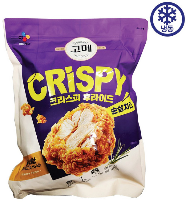 CJ 고메 크리스피 후라이드 순살치킨, 1개, 본상품선택, 1kg