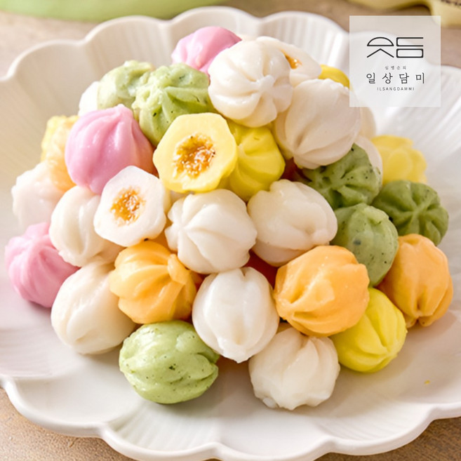 한식의 대가 심영순의 굳지않는 오색 꿀떡 800g, 심영순 일상 굳지 않는 떡 심영순 오색 꿀떡 800g, 1개