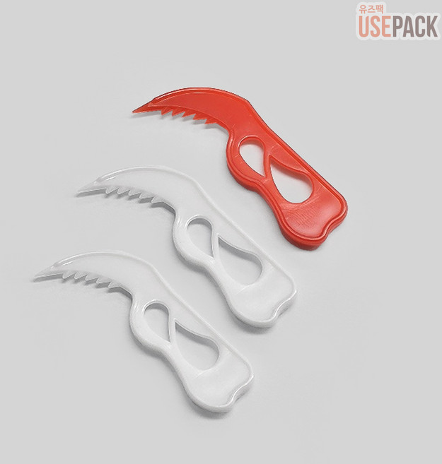 유즈팩 BW 랩칼 1000개 백색 일회용 실링칼 포장 미니칼, 1개