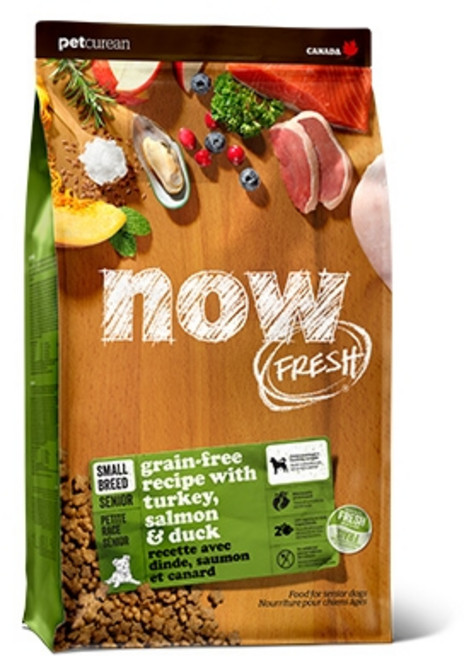 now 시니어 강아지 그레인프리 스몰브리드 건식사료, 칠면조, 2.72kg, 1개