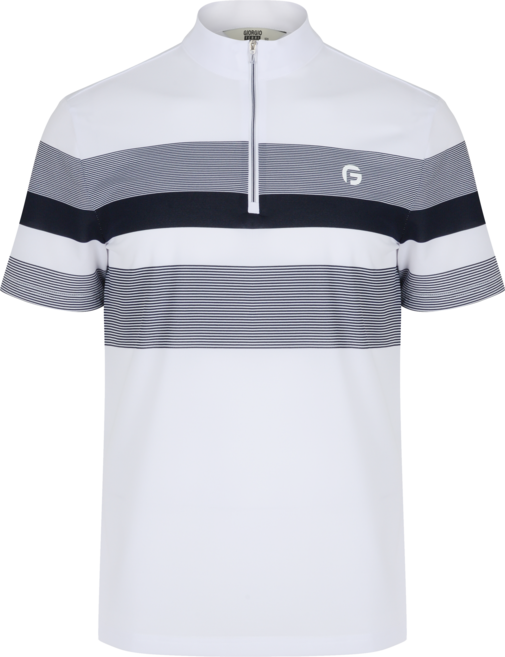 [NEW] 조르지오페리 골프 남성 스트라이프 반팔 집업티셔츠