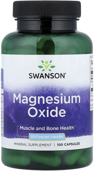 Swanson 산화 마그네슘 500mg 캡슐 100정, Swanson 산화 마그네슘 500mg..., 1개 - 쿠팡