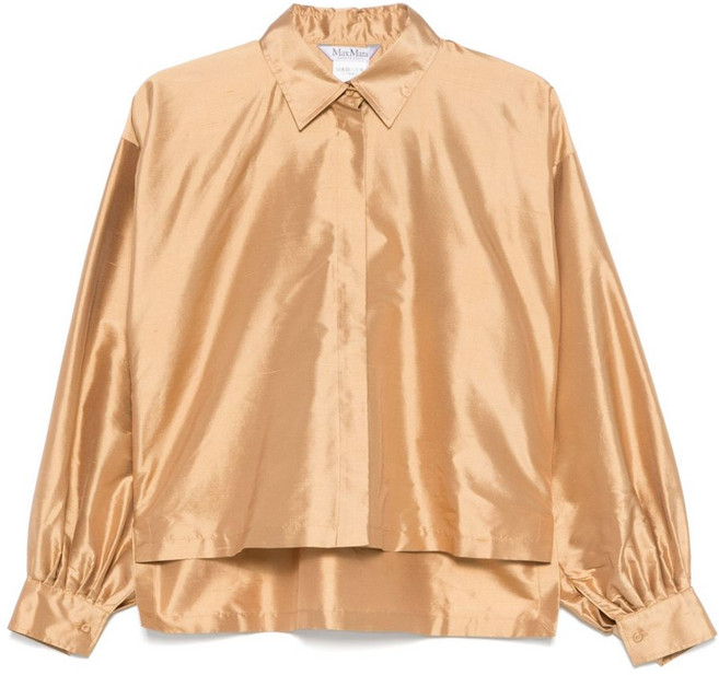 막스마라 실크 셔츠