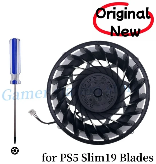PS5 콘솔용 오리지널 내부 냉각 팬 17/23 블레이드 슬림/프로 19 1000/1100/1200/2000/7000 호스트, 08 for PS5 Slim