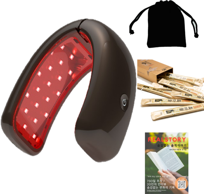 카이자르 솔루션 남성호르몬 혈류증가 홈디바이스 + 흑마늘즙 10포 + 전용파우치 + 수기집, 1개