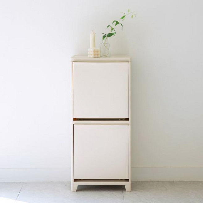 프랑코 스탠드 원룸 분리수거함 가정용 인테리어 휴지통 2단 FRACO, 2단 NEW시그니처베이지