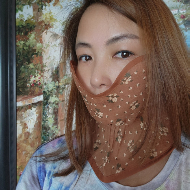 기미마스크 자외선 차단 천연 제주감물 얼굴 목 마스크 (제주도 현지 제작)
